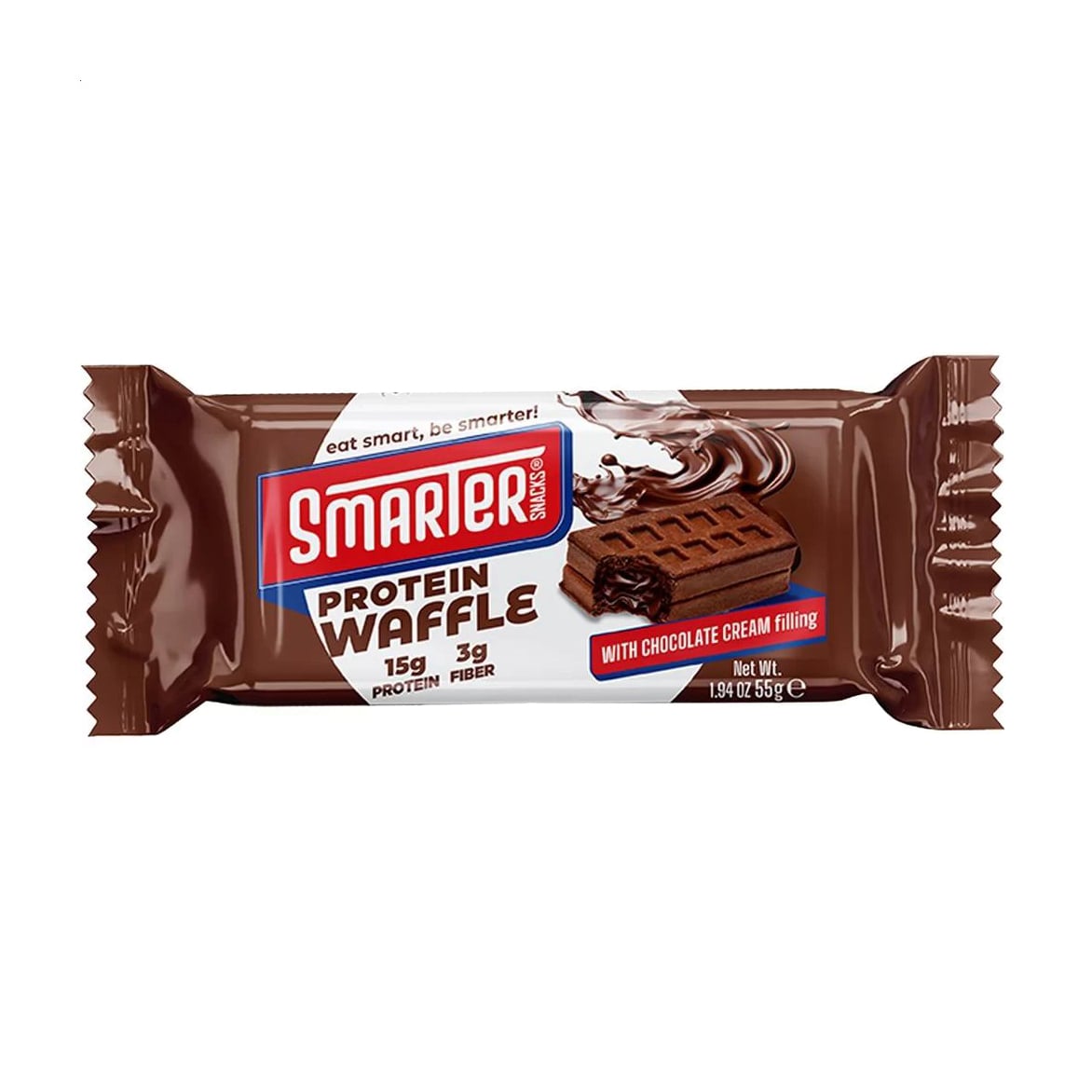 Протеїнова вафля Smarter Snacks Protein Waffle Шоколад з какао, 55 г